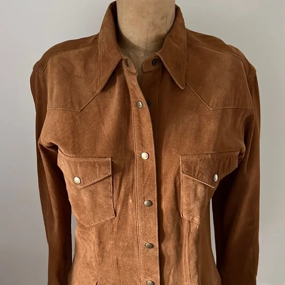 Vintage 1980’s Leather Shirt/Jacket - Picture 3 of 16